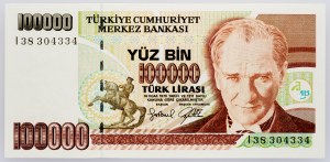 Turkey, 100000 Lira 1996-1998