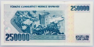 Turchia, 250000 lire 1998-2001