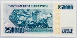 Turcja, 250000 lirów 1998-2001