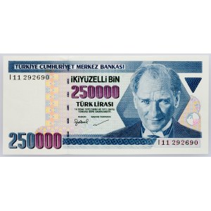 Turchia, 250000 lire 1998-2001