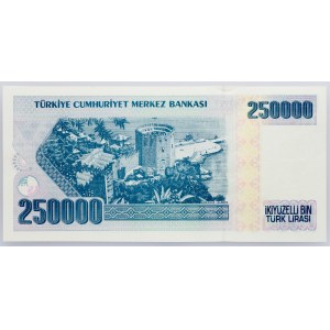 Turchia, 250000 lire 1998-2001