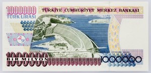 Turkey, 1000000 Lira 1996-2001