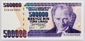 Turquie, 500000 LIra 2001