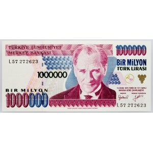 Turkey, 1000000 Lira 1996-2001