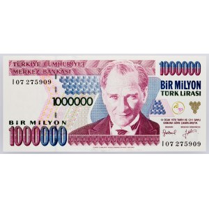 Turkey, 1000000 Lira 1996-2001