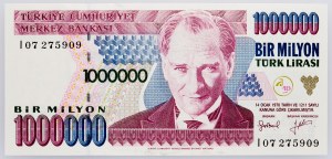 Turcja, 1000000 lirów 1996-2001