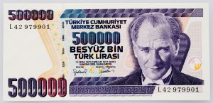 Turcja, 500000 LIra 2000-2002