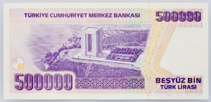 Turcja, 500000 LIra 2000-2002