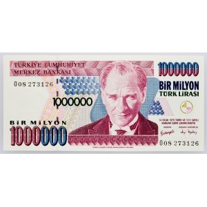 Turkey, 1000000 Lira 2002