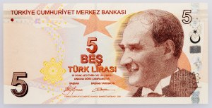 Turquie, 5 lires 2009