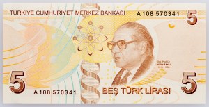 Turkey, 5 Lira 2009