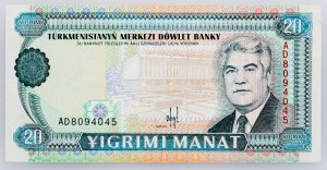 Turkménistan, 20 Manat 1993