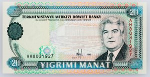 Turkménsko, 20 manat 1995