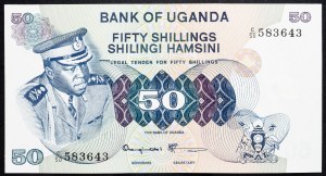 Uganda, 50 šilinků 1973