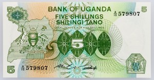 Uganda, 5 szylingów 1982