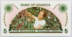 Uganda, 5 szylingów 1982