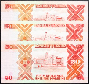 Uganda, 50 šilinků 1989, 1994, 1997