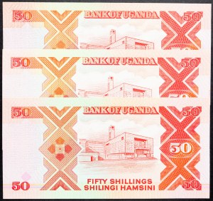 Uganda, 50 Shillings 1989, 1994, 1997