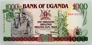 Uganda, 1000 scellini 1991