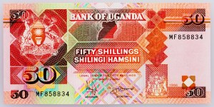 Uganda, 50 szylingów 1996