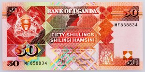 Uganda, 50 šilinků 1996