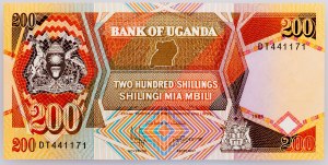 Uganda, 200 šilinků 1996