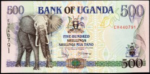 Uganda, 500 šilinků 1996