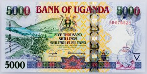 Uganda, 5000 šilinků 2004