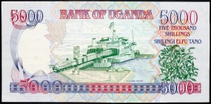 Uganda, 5000 Shillings 2008