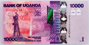 Uganda, 10000 szylingów 2015