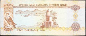 United Arab Emirates, 5 Dirhams 2001