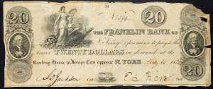 USA, 20 dolarów 1825