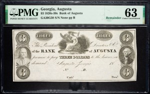 USA, 3 Dollars 1820s-1830s