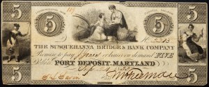 USA, 5 dolarów 1833