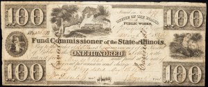 USA, 100 dolarů 1840
