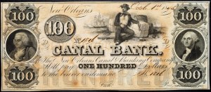 USA, 100 dolarů 1845