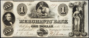 USA, 1 dolár 1852