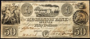 USA, 50 dolarů 1853