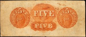 USA, 5 dollari 1855