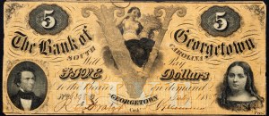 USA, 5 dolárov 1857