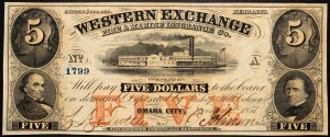 USA, 5 Dollars 1857