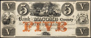 USA, 5 dolárov 1858