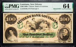 USA, 100 dollari 1860