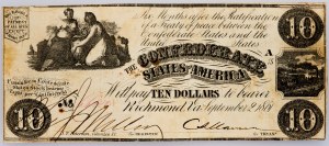 USA, 10 dolarů 1861