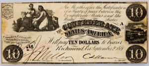 USA, 10 dolarów 1861