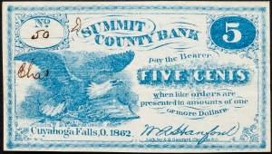 USA, 5 centů 1862