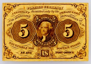 USA, 5 Cents 1862