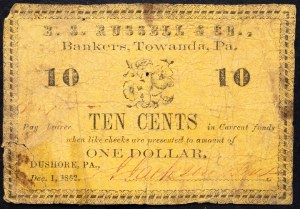 USA, 10 centów 1862