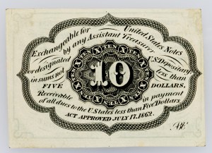 USA, 10 Cents 1862