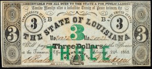 USA, 3 Dollars 1862